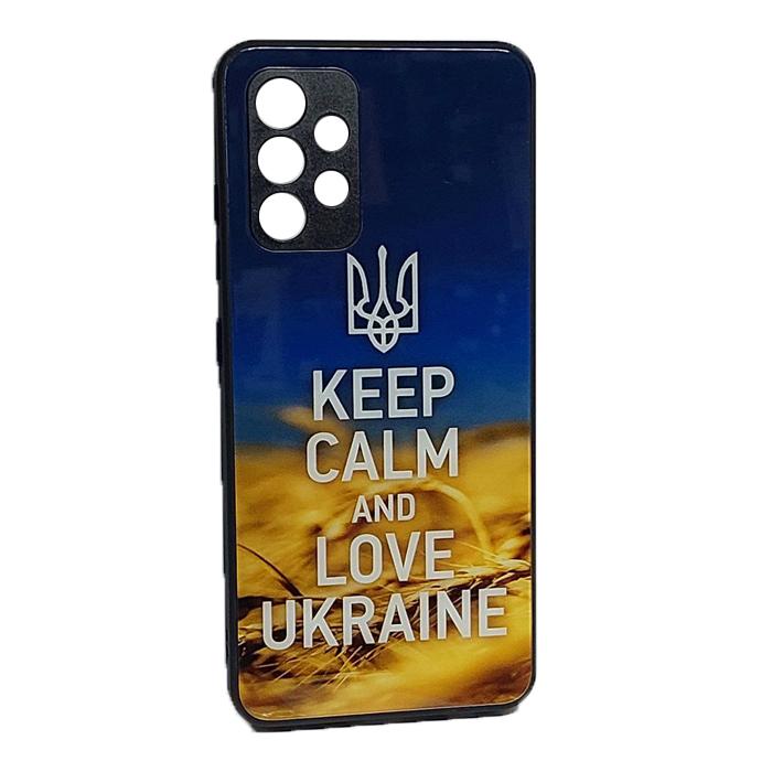 Накладка Marble Clouds для Samsung A32 4G KEEP CALM (скляний)