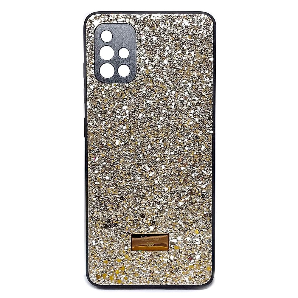 Накладка Bling Grainy Diamond Separate Camera для Samsung A51 (Світло-золота)