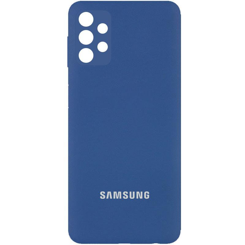 Silicone Cover Full Camera (AA) для Samsung A53 (Navy blue)