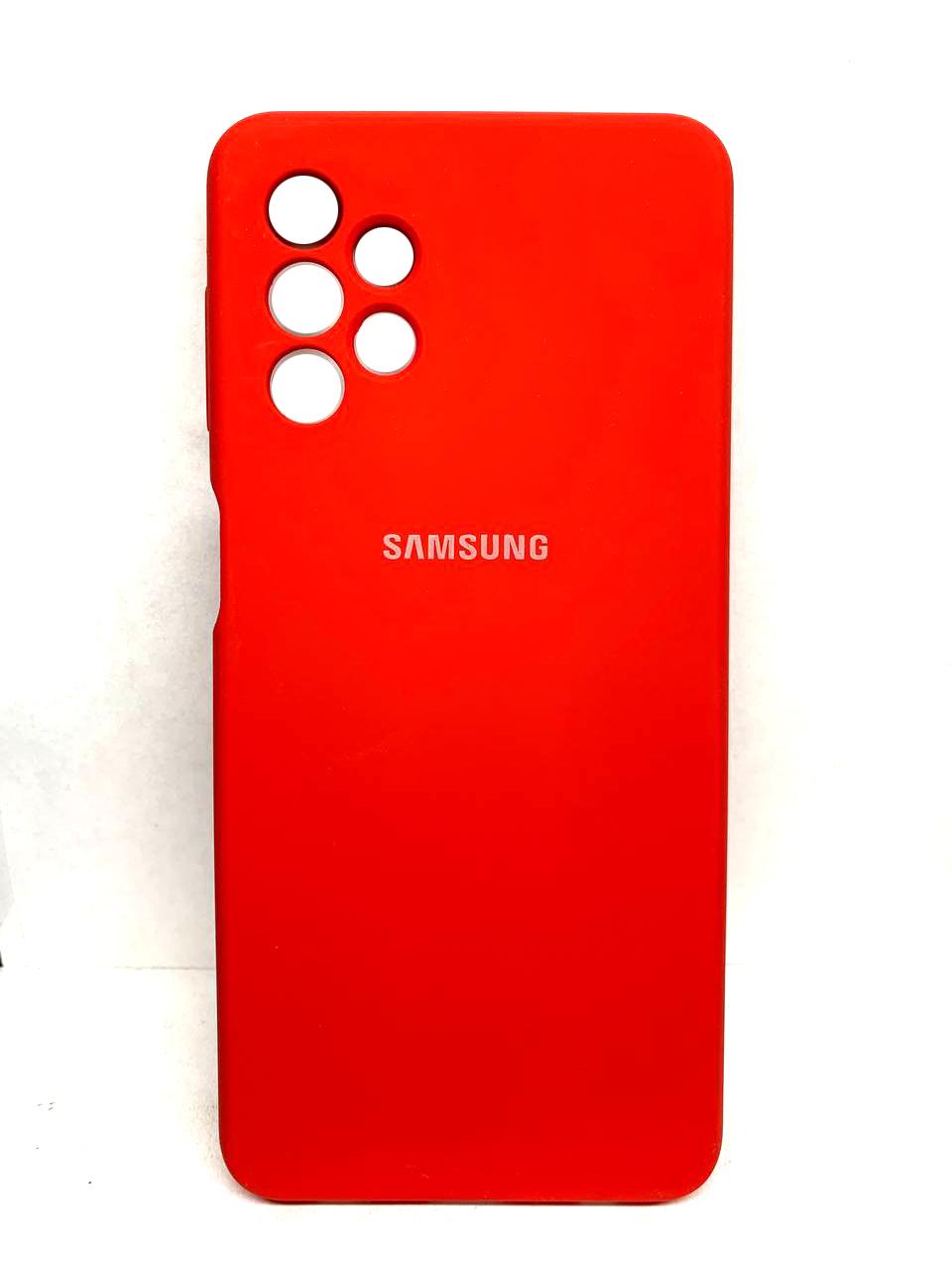 Silicone Cover Full Camera (AAA) для Samsung A32 5G (A326) (Red)