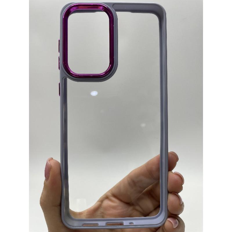 Накладка Metal camera для Samsung A33 бузкова