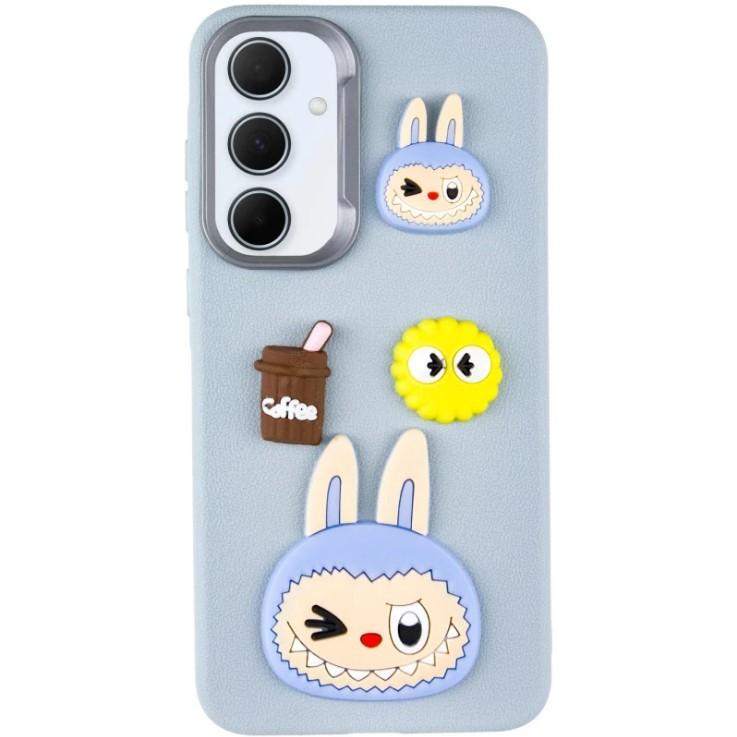 Чохол Leather Toys для Samsung A35 (Лабубу / Blue)