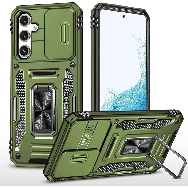 Накладка Camshield Army Ring для Samsung A35 / A55 Оливковий