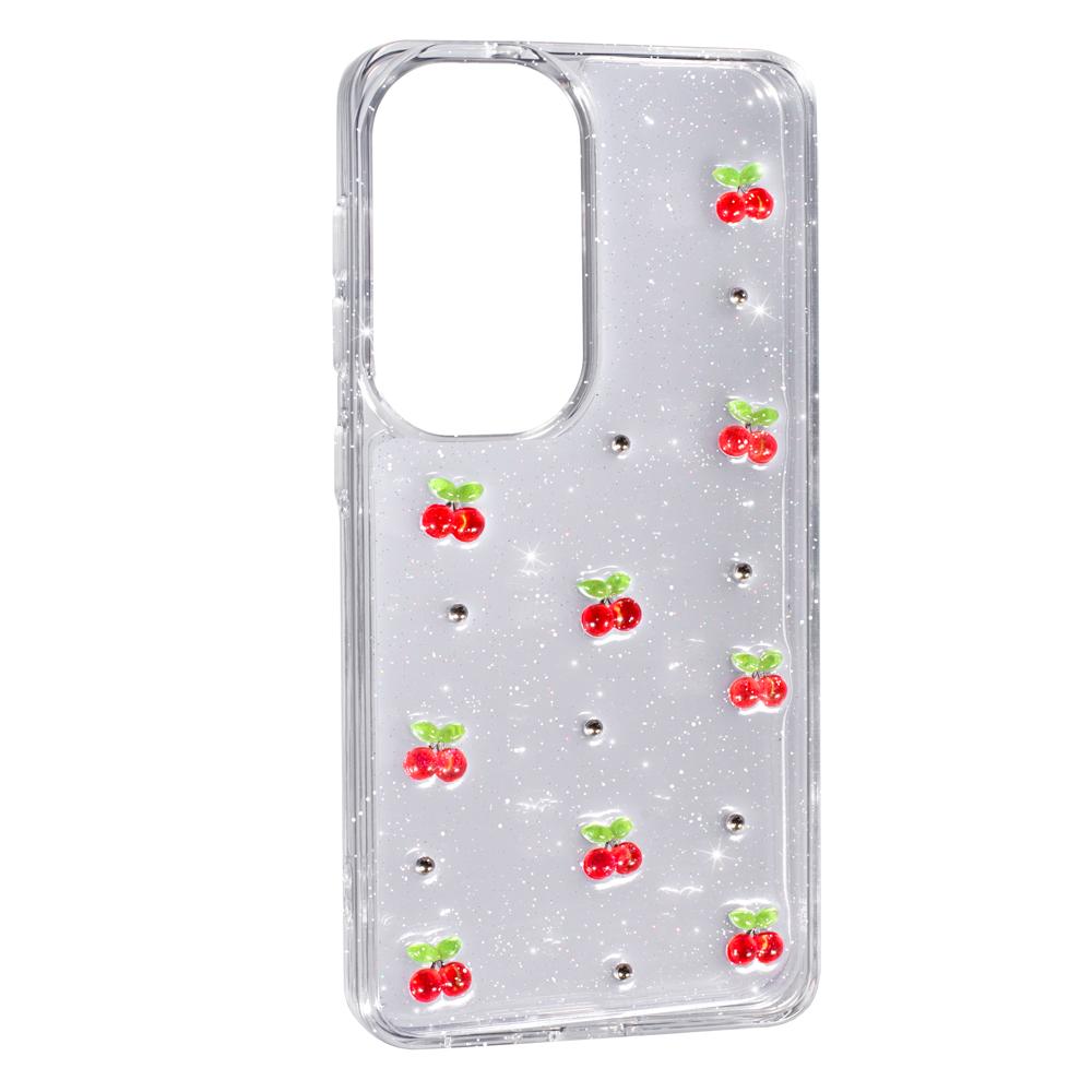 Накладка Shiny Crystal bow для Samsung A57 (Cherry)