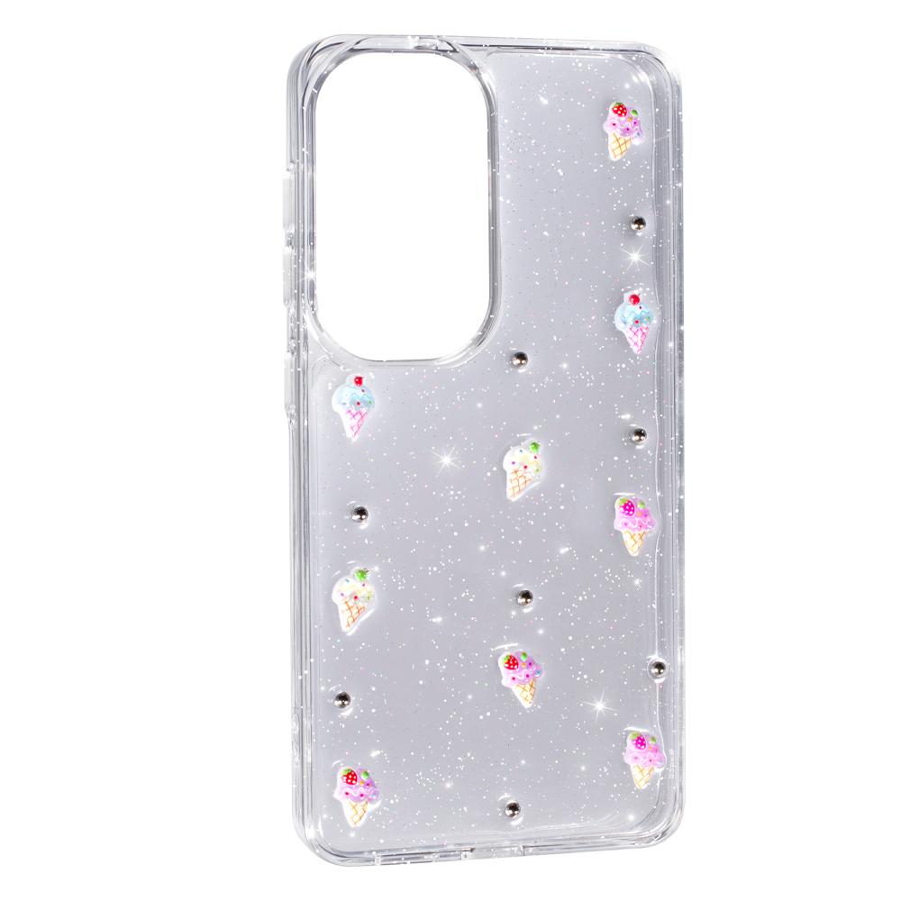 Накладка Shiny Crystal bow для Samsung A57 (Ice cream)