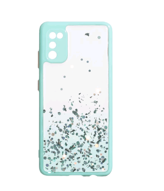 Накладка Glitter Bling Sequins для Samsung A41 бірюзова