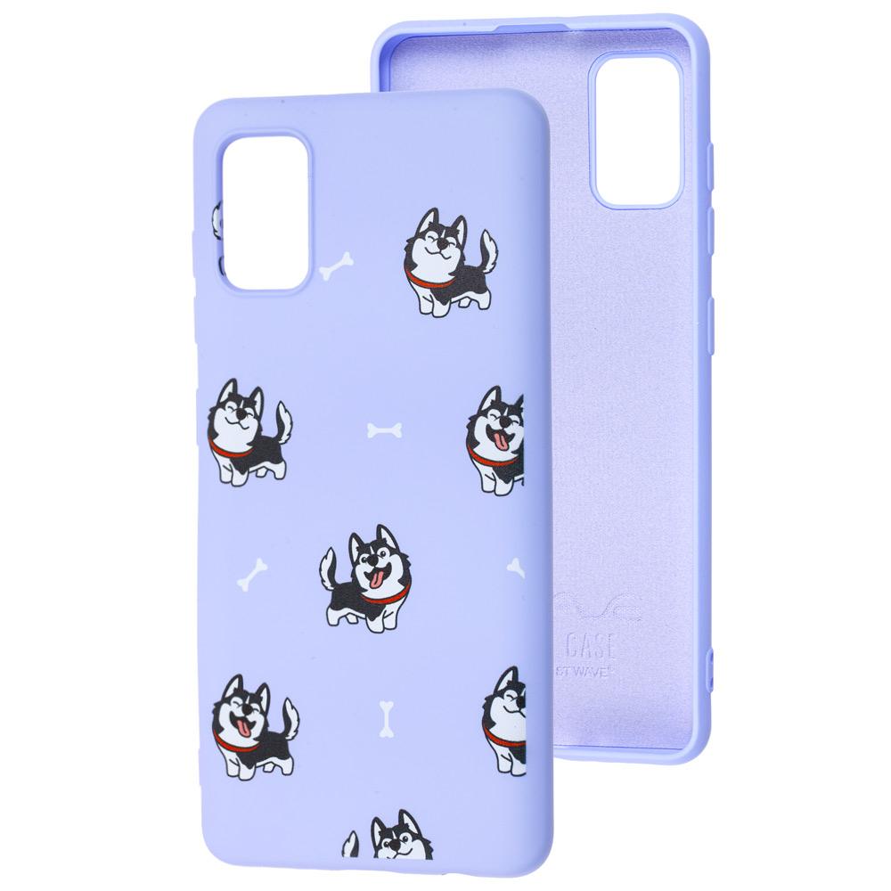 WAVE Fancy для Samsung A41 (haski/light purple)