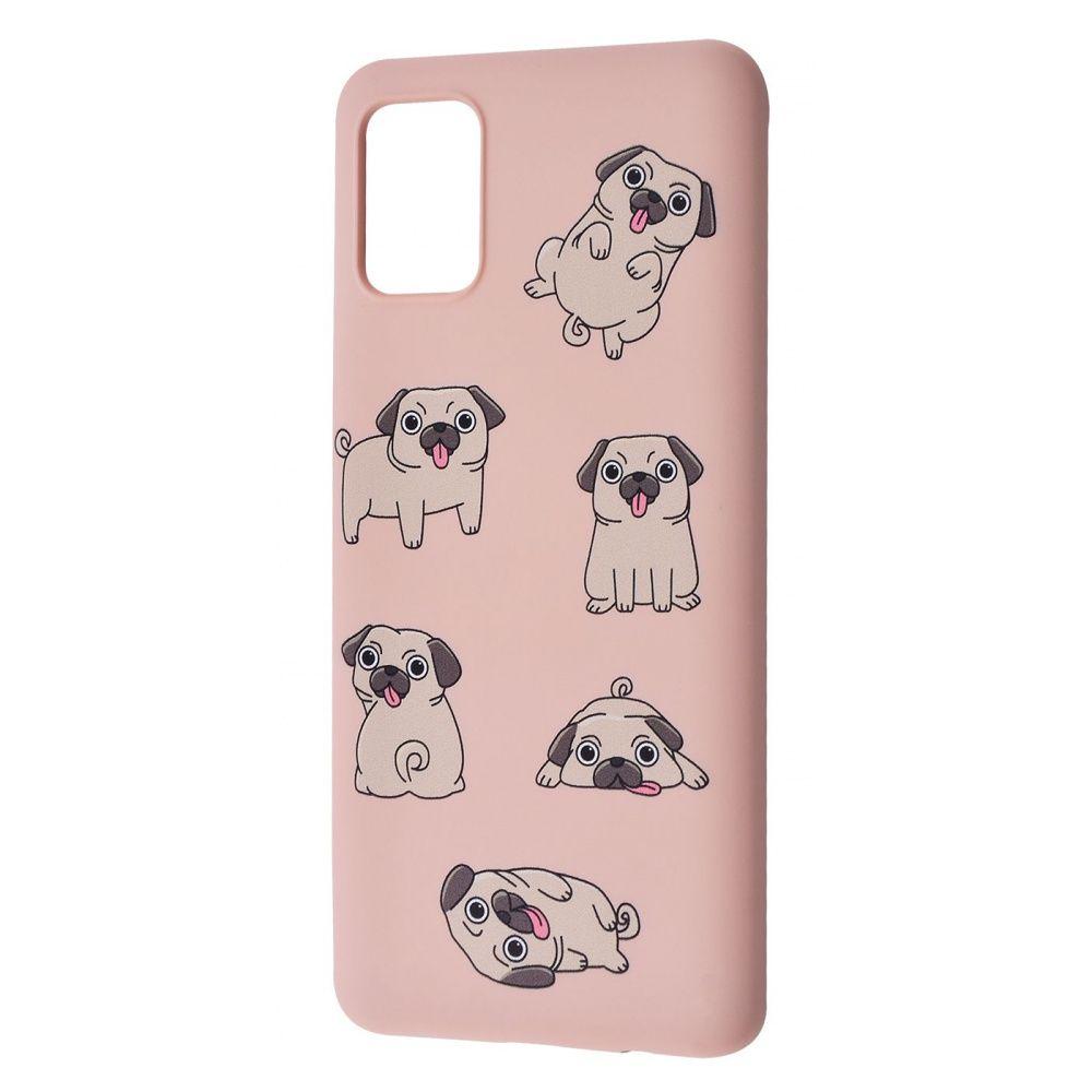 WAVE Fancy для Samsung A41 (pug/pink sand)