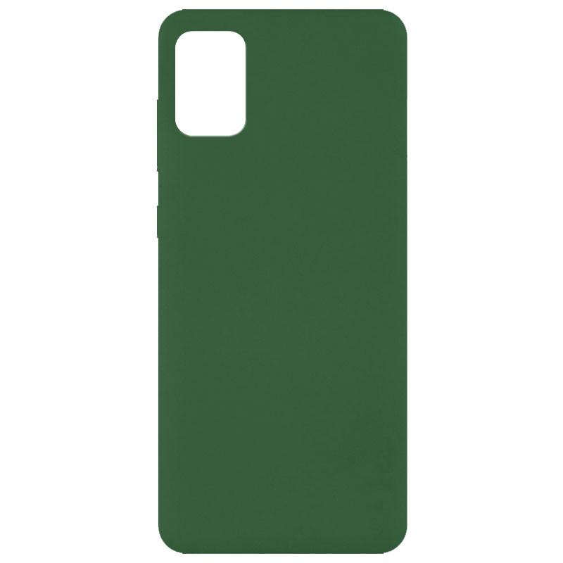 Накладка Fibra  для Samsung A51 (Dark Green)