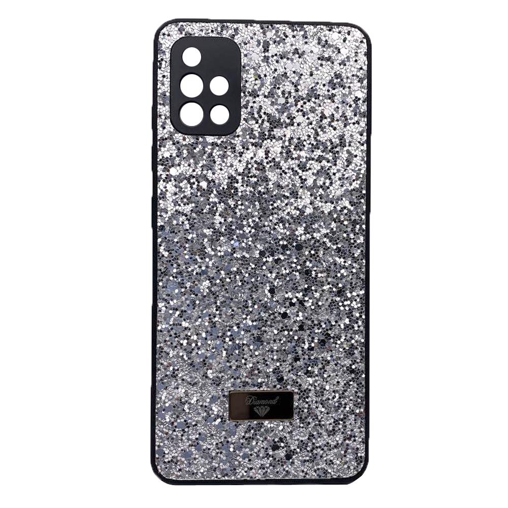 Накладка Bling Grainy Diamond Separate Camera для Samsung A51 (Срібляста)