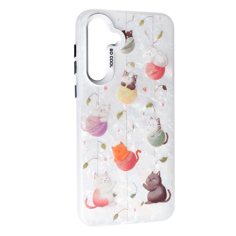 Чохол Soft Milky для  Samsung A56/ A36 Cat with threads