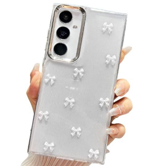 Накладка Shiny Crystal bow для Samsung A56/A36 (White)