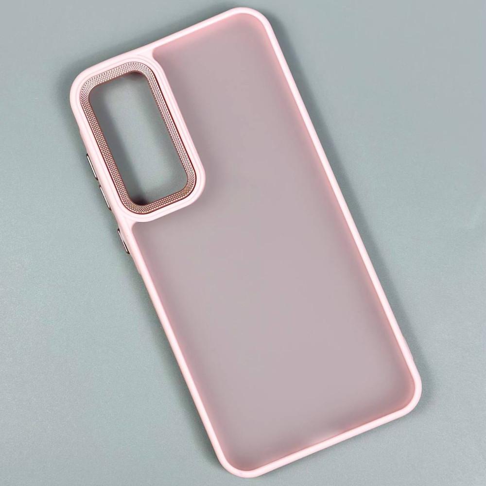 Чохол Matte Corrugated Camera для Samsung A57 (Pink)