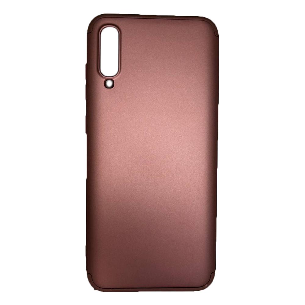 Чохол-накладка GKK 3 в1 для Samsung A70  рожеве золото