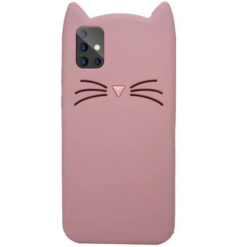 Накладка 3D Cat для Samsung A41 рожева