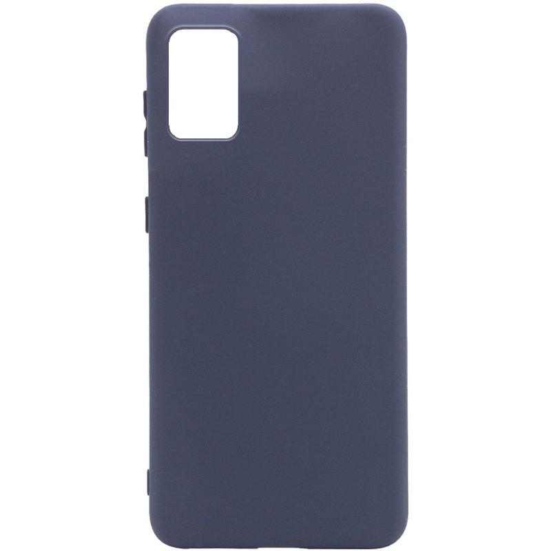 Silicone Cover Full without Logo (A) для Samsung A71  (Midnight Blue)