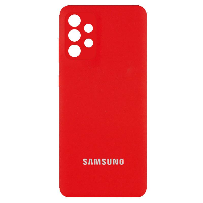 Silicone Cover Full Camera (AA) для Samsung A73 (Red)