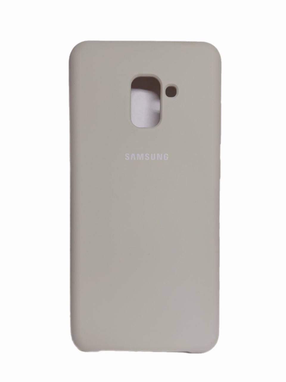 Silicone Case для  Samsung A8 Plus (2018)  Antique white