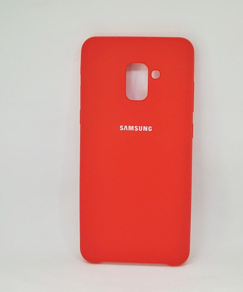 Silicone Case для Samsung A8 Plus (2018) (Red)