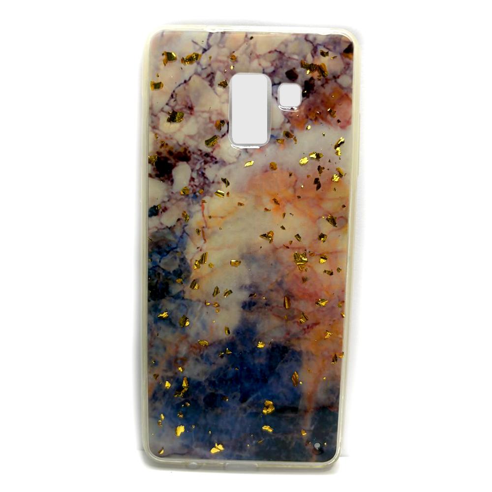 Накладка для Samsung A8 Plus (2018) Marble 02