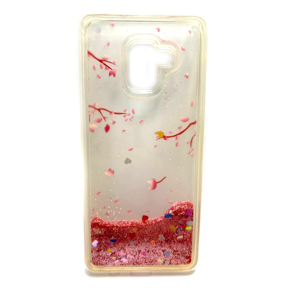 Накладка Pepper Shining для Samsung A8 Plus (2018) "Сакура"