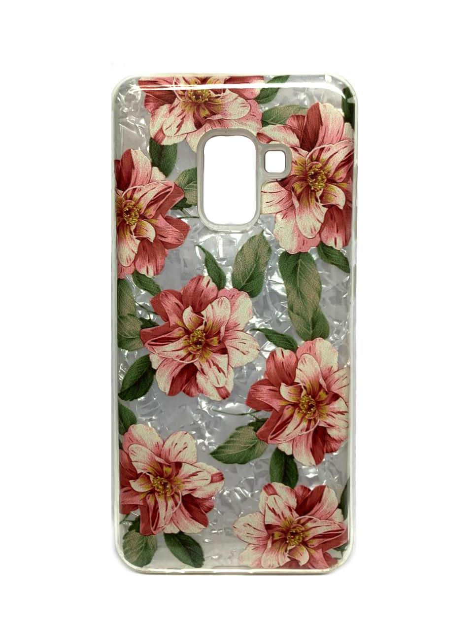 Накладка TWINS для Samsung A8 (2018) Tropic "Квіти"