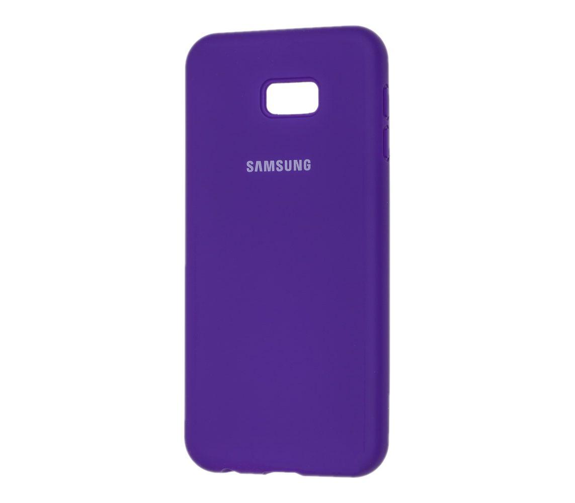 Silicone Cover Full Protective Samsung Galaxy J4 Plus 2018 (J415F) (purple)