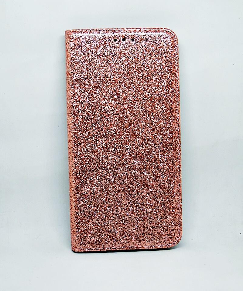 Книжка Glitter для Samsung A6 (2018) золота