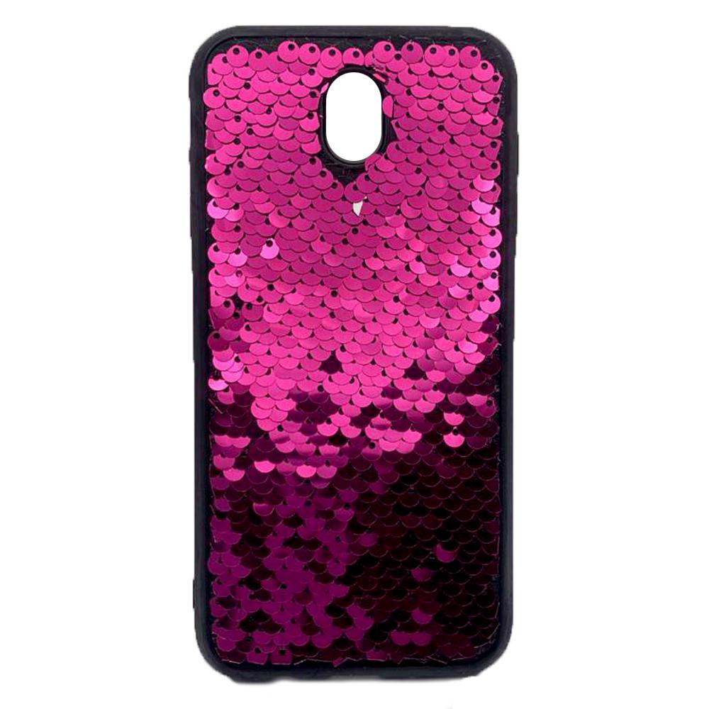 Накладка Sequins для Samsung J5 (2017) J530 малинова