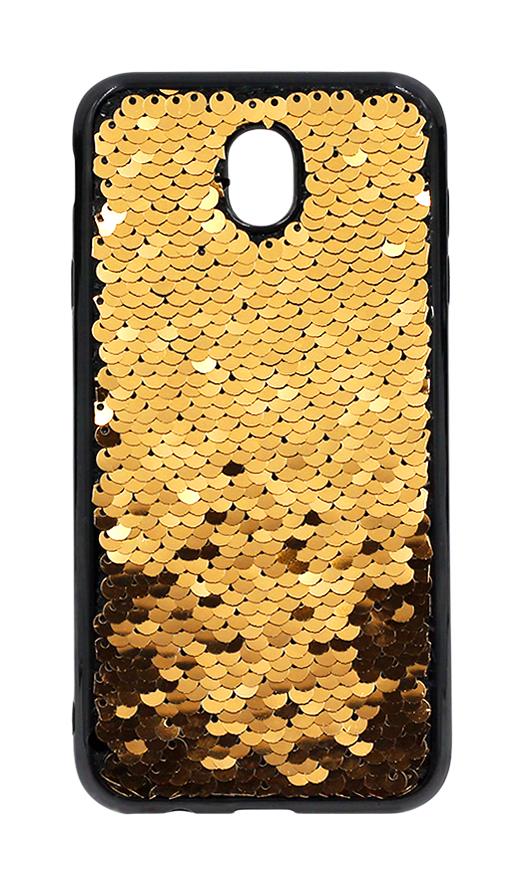 Накладка Sequins для Samsung J3 (2017) J330 золота