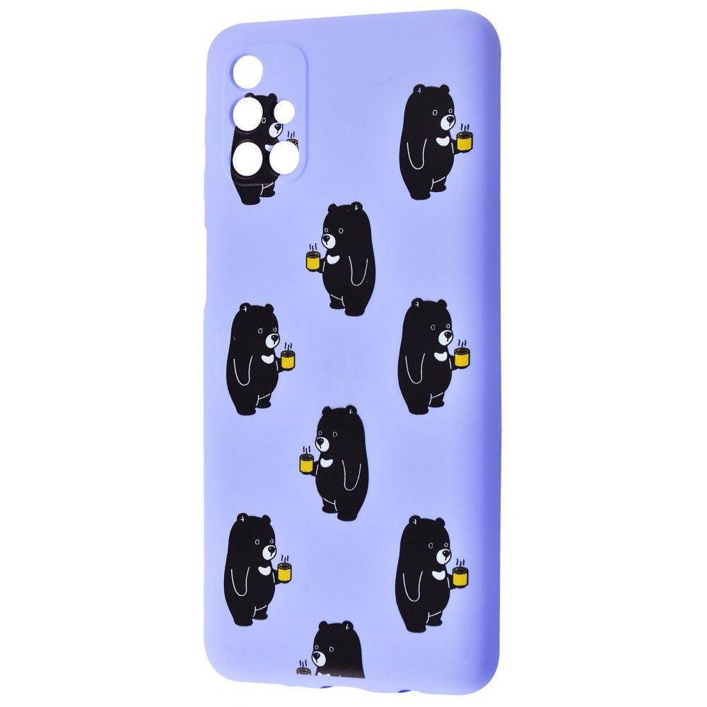 WAVE Fancy для Samsung M31s (bears with tea/light purple)