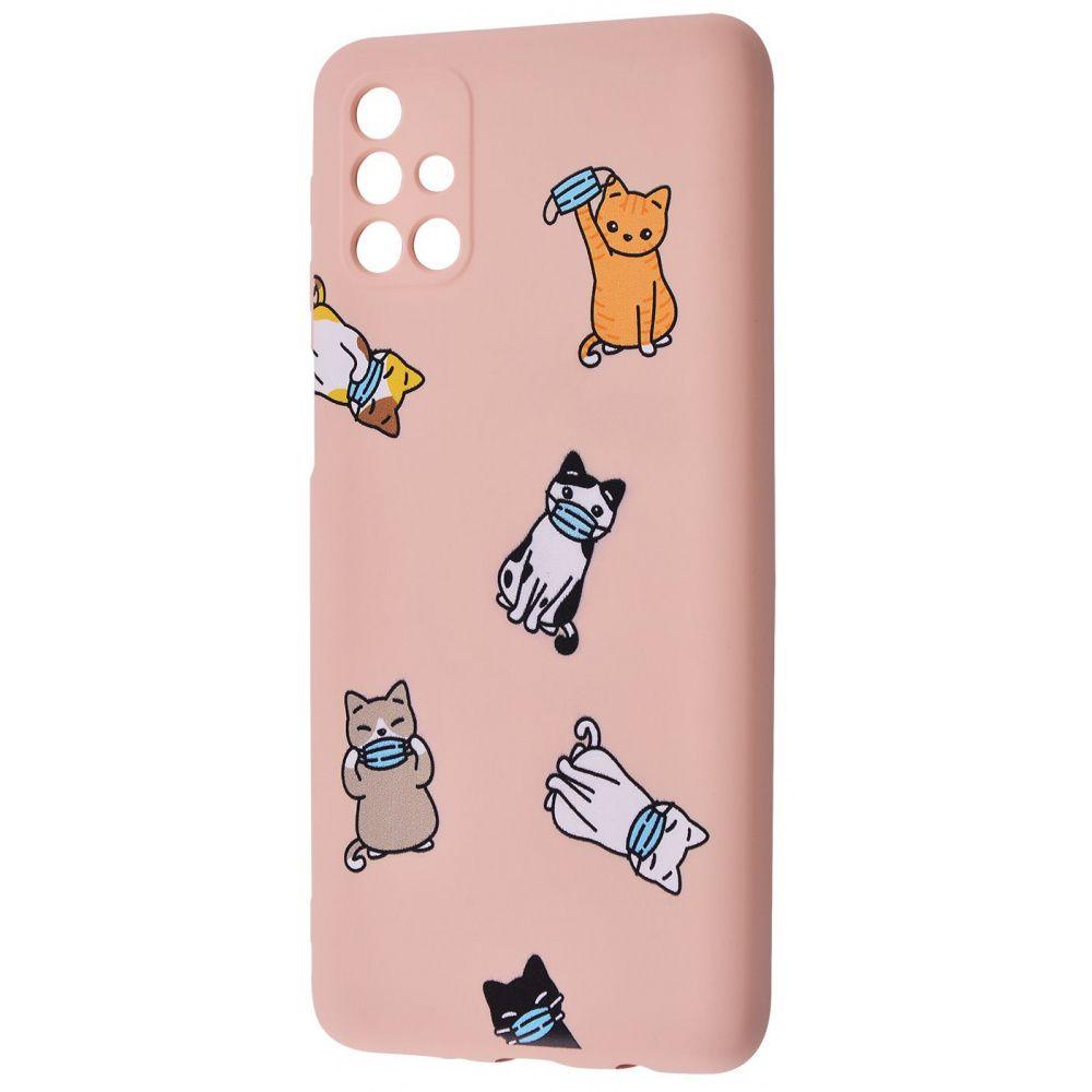 WAVE Fancy для Samsung M31s (cats with a mask/pink sand)