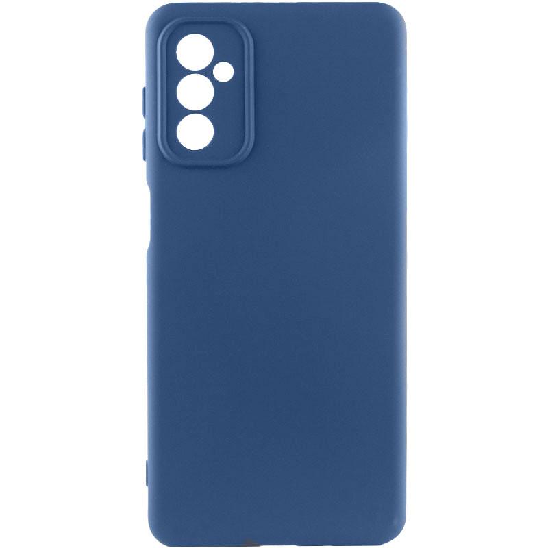 Silicone Cover Full Camera no logo (AA) для Samsung M34 (Navy Blue)