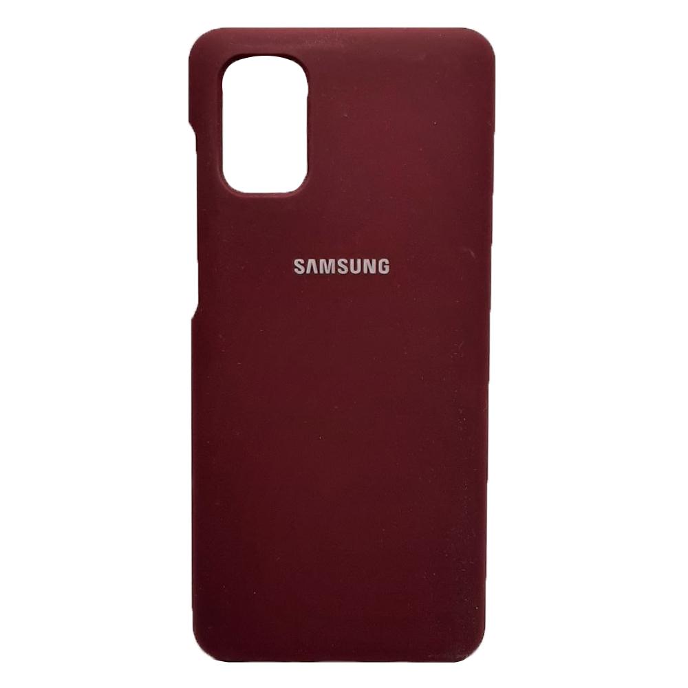 Silicone Case Full Protective No Logo для Samsung M51 (Marsala)