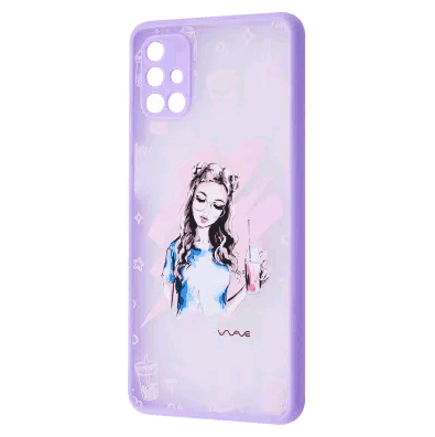 WAVE Cartoon Case Samsung M51  (girly lifestyle)