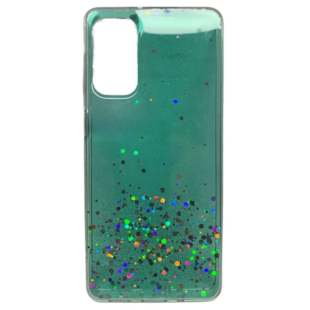 Накладка Star Glitter для Samsung M52 зелена