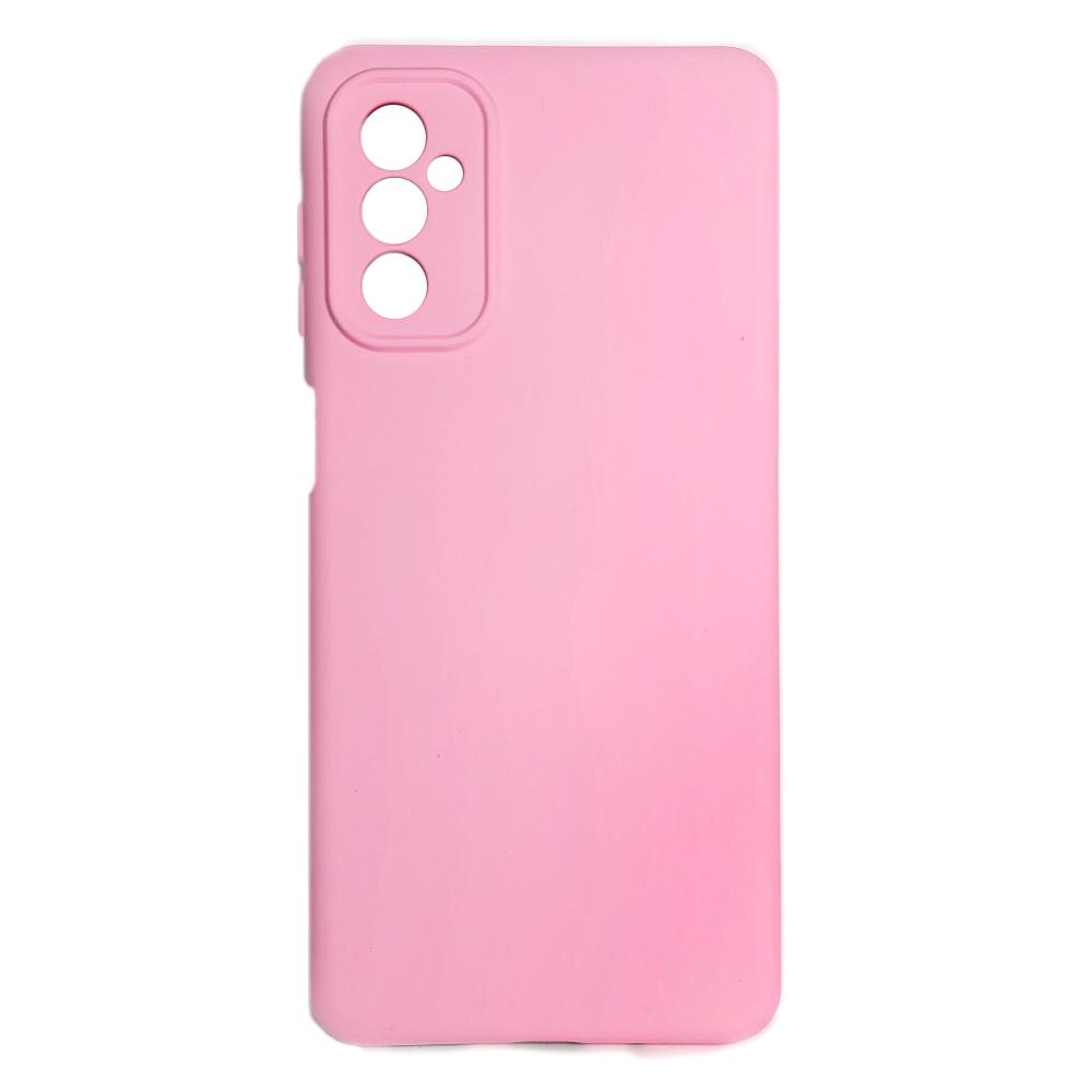 Silicone Cover Full Camera no logo (A) для Samsung M52 (Light pink)