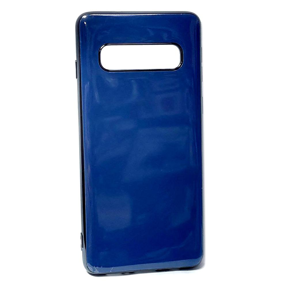 Накладка Brand Case no logo для Samsung S10 синя