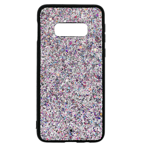 Чохол Glitter Crystal для Samsung S10 (Чорно-сірий)