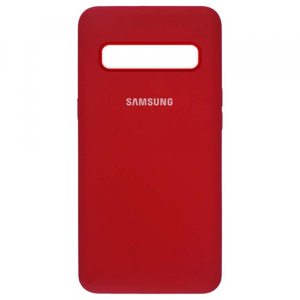 Silicone Cover My Color Full Protective (A) для Samsung S10 (Red)