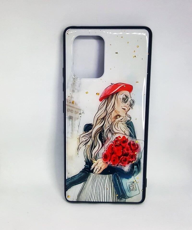 Накладка Mix Art для Samsung S10 Lite Дівчина з букетом троянд