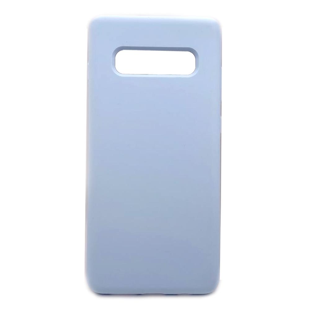 Silicone Case Full Cover для Samsung S10 Plus Lilac cream