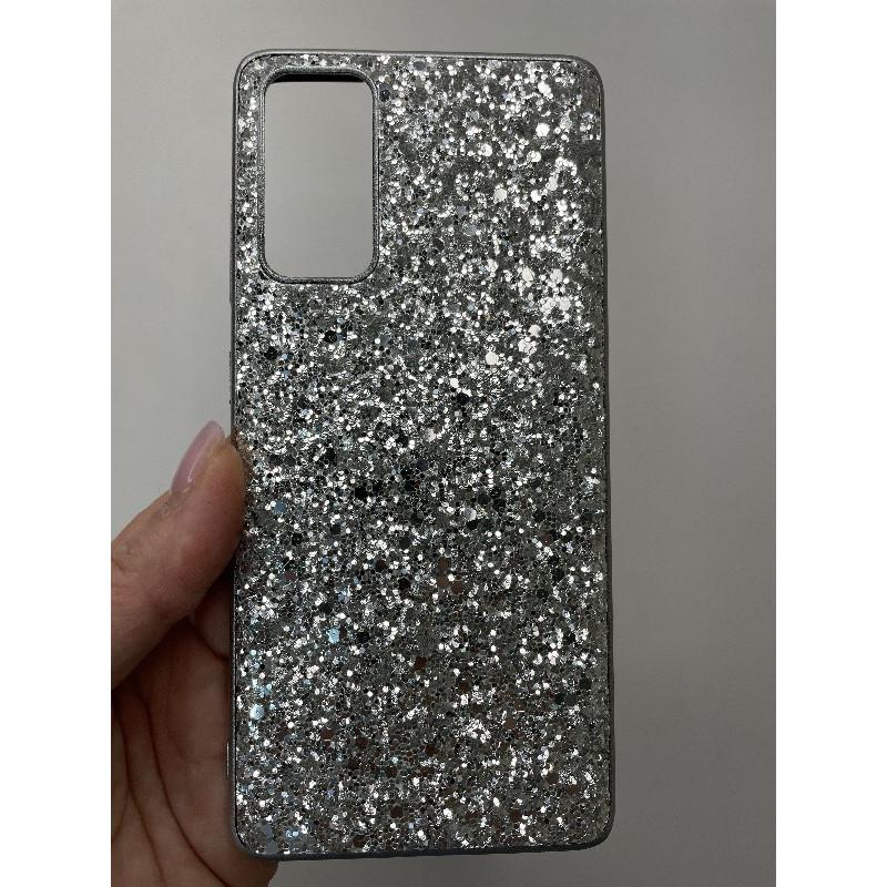 Чохол SEQUIN для Samsung S20 FE паєтки срібні