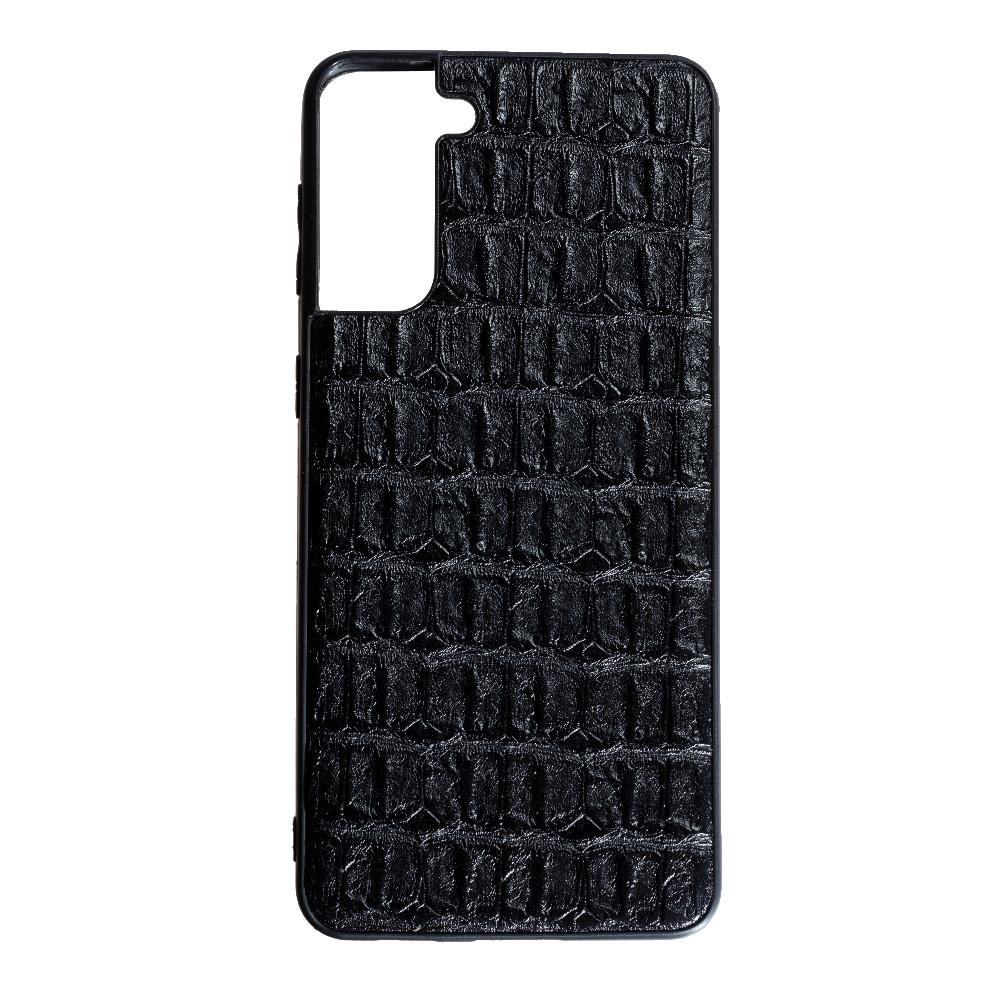 Накладка Leather Case для Samsung S21+ Кроко
