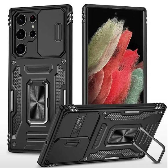 Чохол Camshield Army Ring для Samsung S23 Ultra Чорний