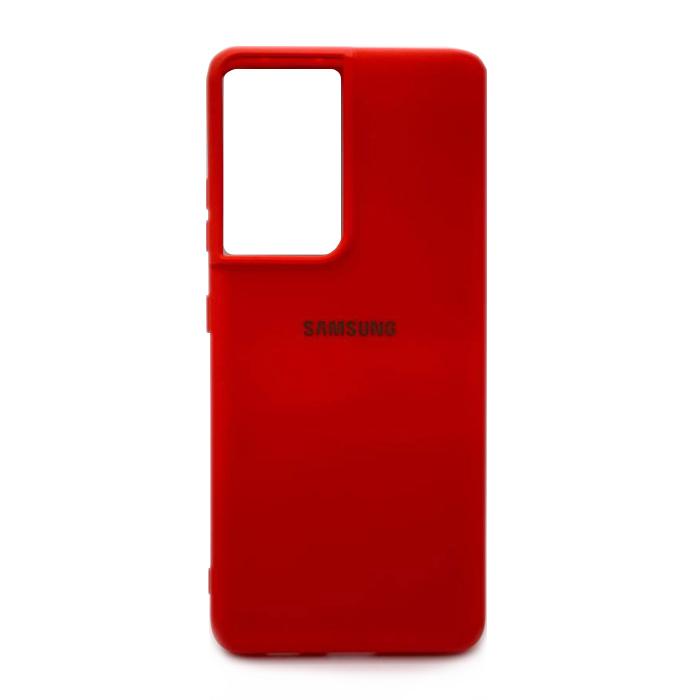 Silicone Cover My Color Full Protective (A) для Samsung S21 Ultra (Red)