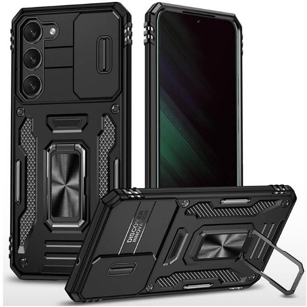 Накладка Camshield Army Ring для Samsung S21FE Чорна