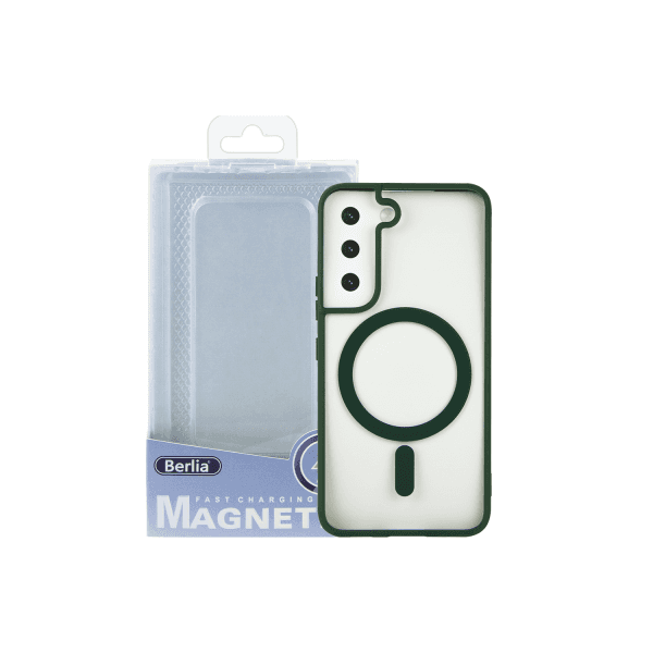 Накладка Magsafe Berlia Color Series для SAMSUNG S22 Plus (Green)