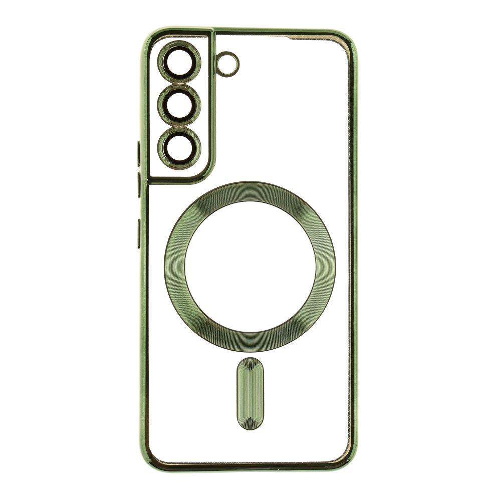 Накладка Metal Color Case with MagSafe для Samsung S22 (Green)