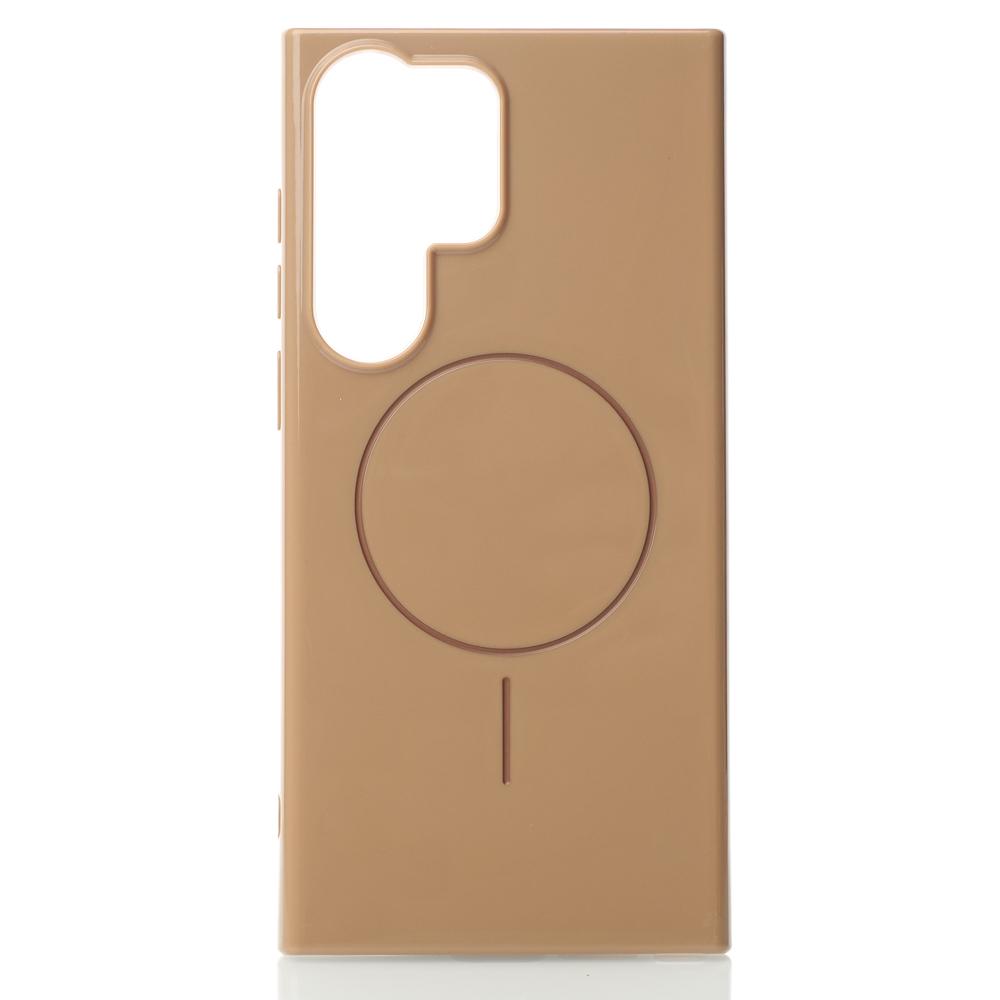 Чохол Glamour MagSafe для Samsung S24 Ultra natural titanium